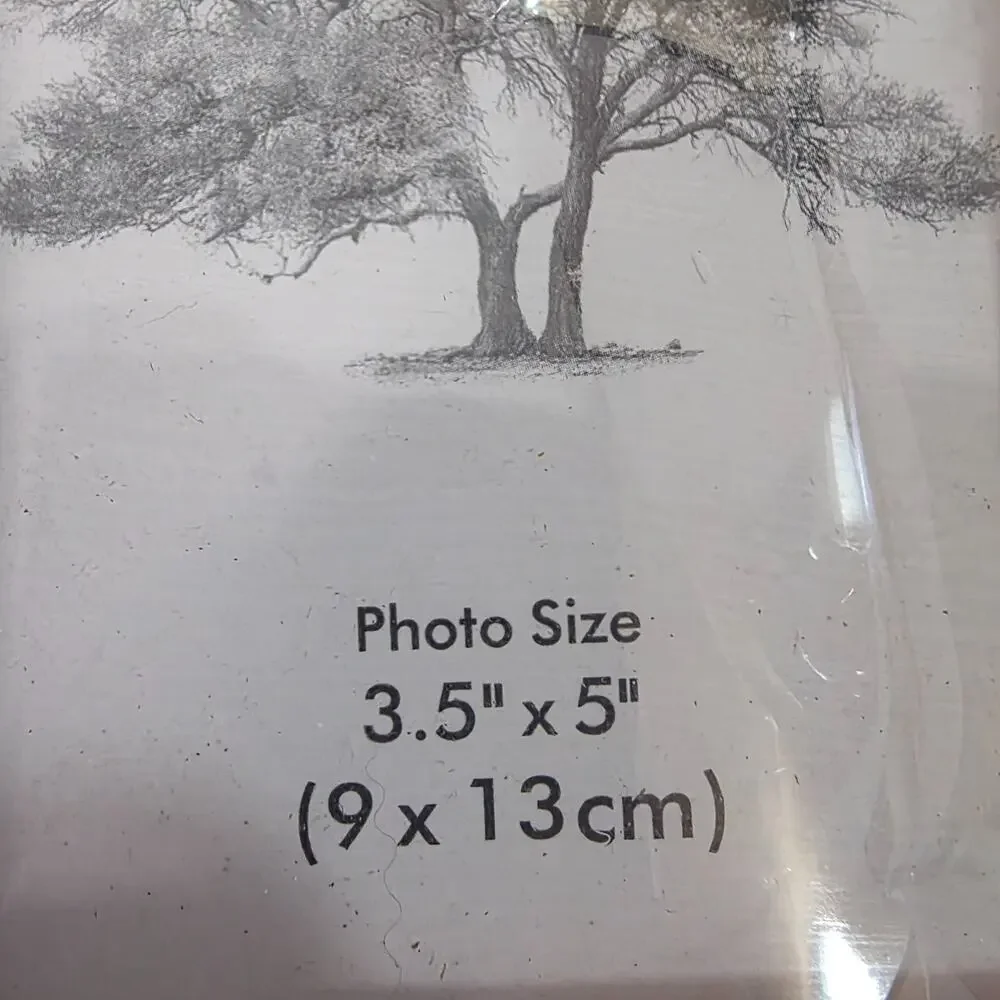 Double Hinged Wooden Picture Frame 3.5x5 Special Moments Memories Collection